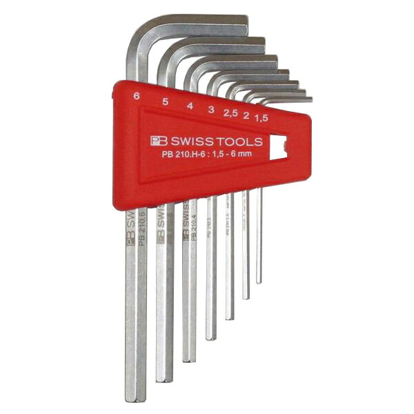 PB SWISS TOOLS(PBスイスツールズ) 210.H-6CN ホルダー付六角棒レンチセット 210H-6CN