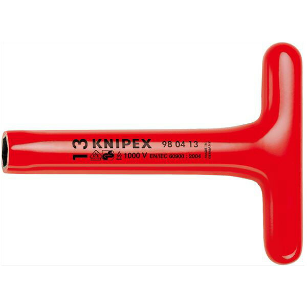 KNIPEX（クニペックス） 9804-08 絶縁T型レンチ 1000V 9804-08