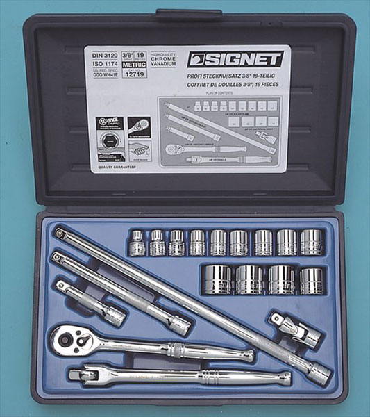 SIGNET（シグネット） 12719 （#812913B）3/8DR 19PC MM ソケットレンチセット 【新規登録用】