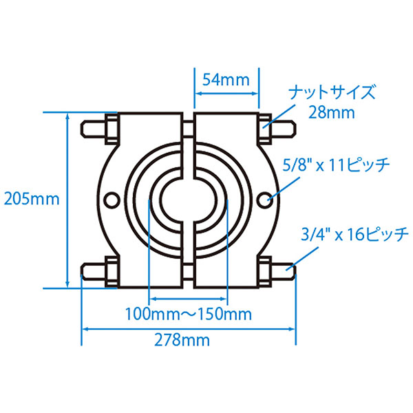 【メーカー直送】JTCオートツールズ ベアリングレースプーラー 適用サイズ:100~150mm JTC9025
