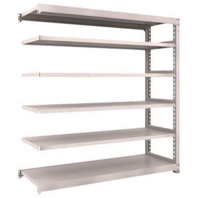 TRUSCO(トラスコ中山):TRUSCO M3型中量棚 1500X471XH1800 6段 連結 ネオグレー M3-6556B オレンジブック 7802170