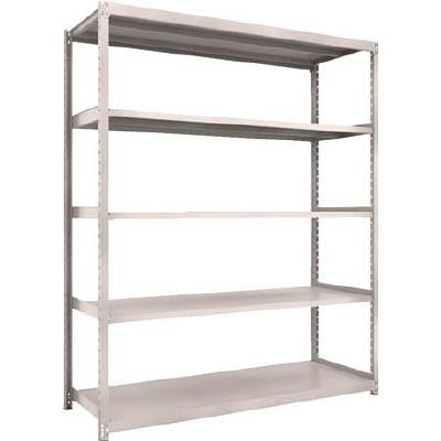TRUSCO(トラスコ中山):TRUSCO M2型軽中量棚 1760X600XH2100 5段 単体 ネオグレー M2-7665 オレンジブック 5068720