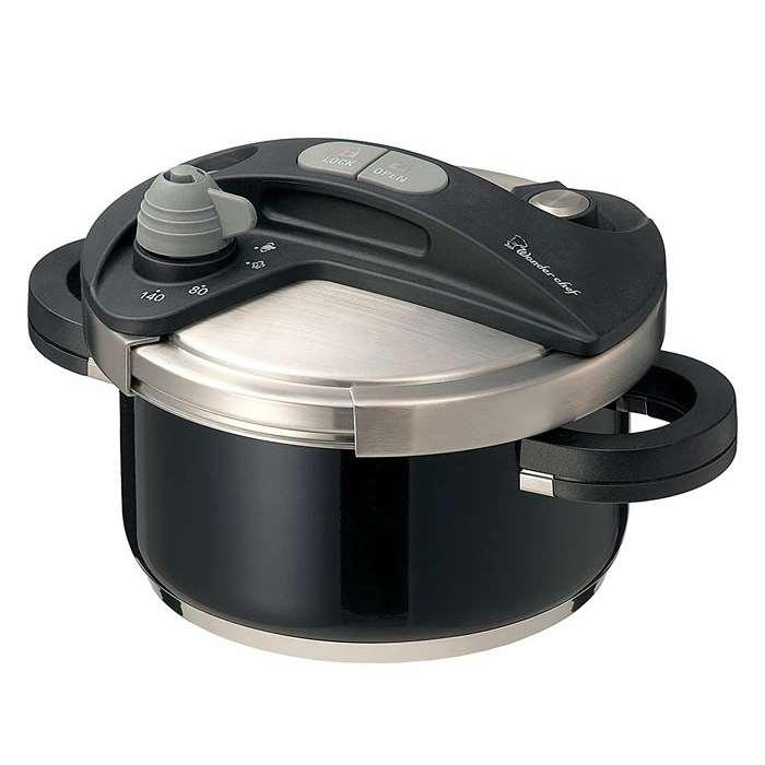 ワンダーシェフ BODB35 オースプラス3.5L BK（黒いこと） 圧力鍋-キッチン用品・食器・調理器具