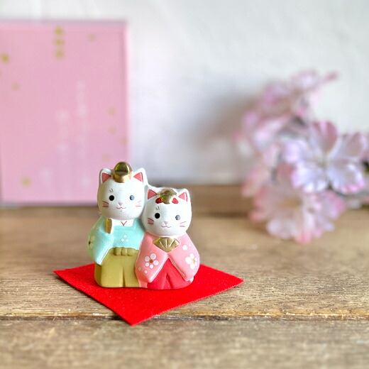 楽天市場】猫の日 錦彩睦ねこ雛 雛 猫 ねこ ネコ 雛人形 ひな人形 雛