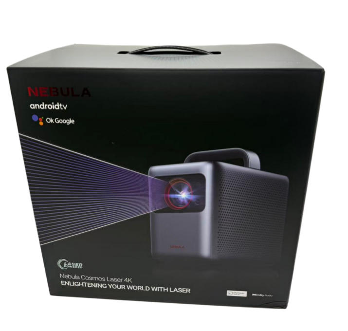 Anker Nebula Cosmos Laser 4K レーザ明かり 4K（3840×2160）最大限度投掛ける大きさ：150in Android TV 相応う HDR10相応う 自動小銃台形手を加える役立つこと オート興味の中心 映写幕相応う役立つこと Black+Gray D23505F2 [黒いこと]
