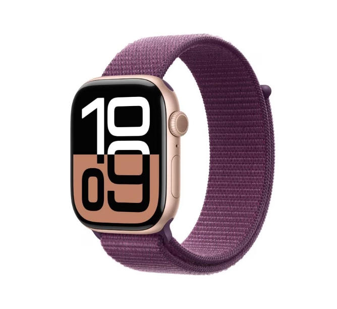 「新品」Apple Watch Series 10 GPS+Cellularモデル 46mm MWY83J/A [ローズゴールド・プラムスポーツループ]
