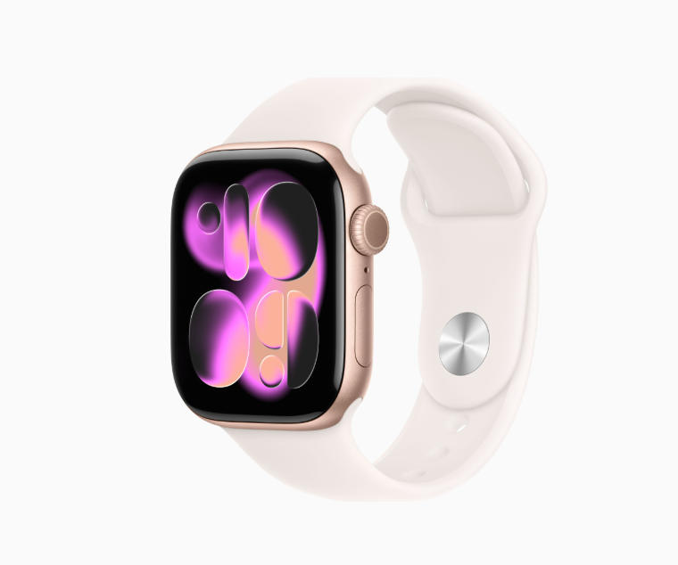 「新品」Apple Watch Series 11 GPS+Cellular真似形 42粍 MF8F4J/A [ローズゴールド・ライトブラッシュスポーツバンド M/L]