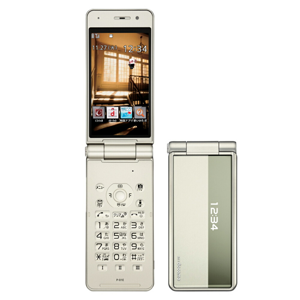 Panasonic - P-01G ホワイト 白ロム M111 楽天市場】docomo P-01G 白ロム 本体 携帯電話 ガラケー
