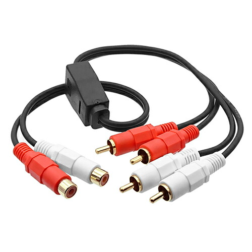 楽天市場】RCA オーディオ 2分配 ケーブルRCAプラグ(赤白オス