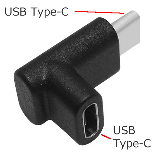 楽天市場】USB Type-C 角度 変換アダプタ 90度横向きUSB Type-C オス