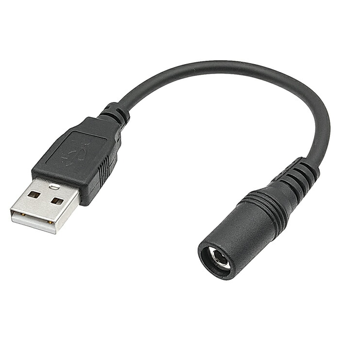 楽天市場】USB→DC(5.5mm/2.1mm)USB DCケーブル 5V専用 50cm【COMON