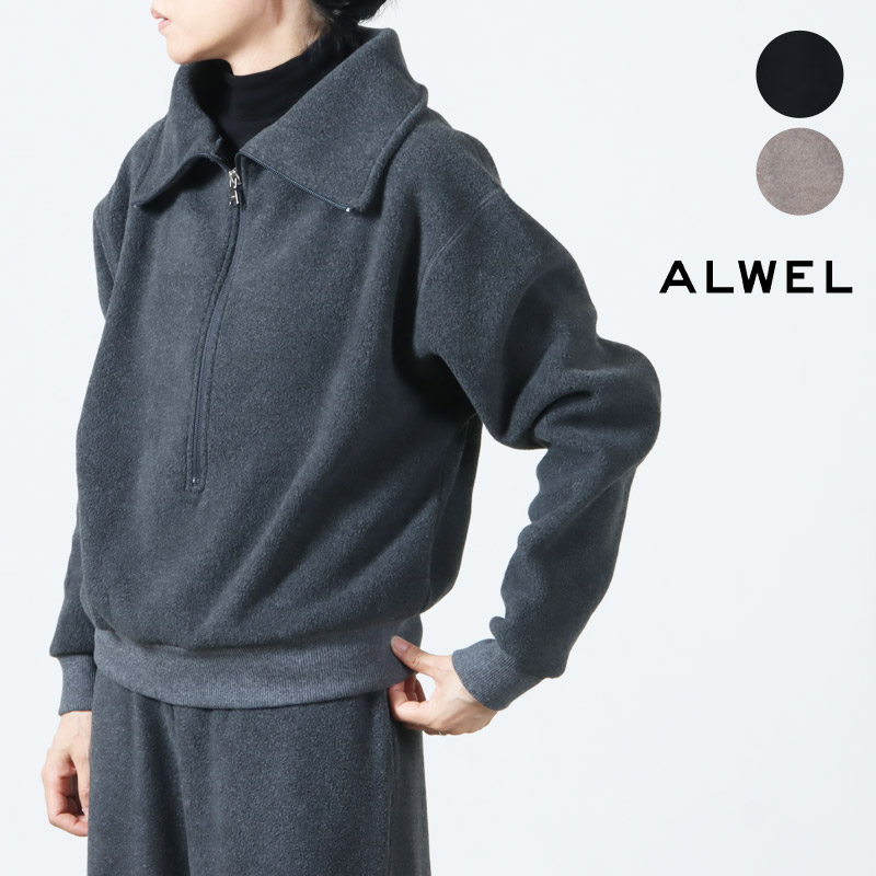 【30% OFF】 ALWEL オルウェル FLEECE HIGH NECK PO フリースハイネックプルオーバー