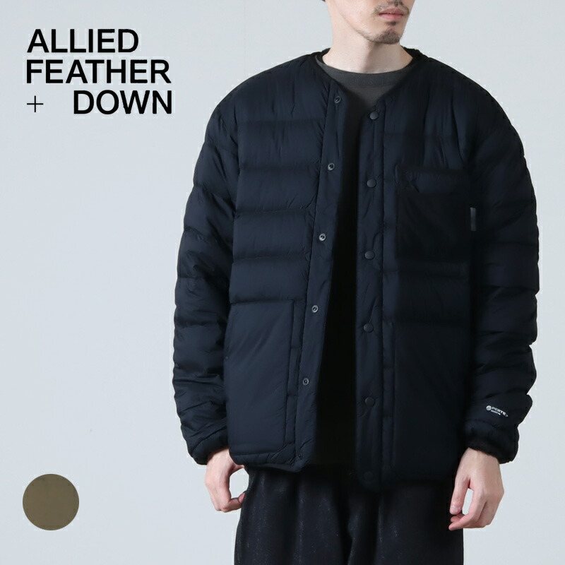 【30% OFF】 ALLIED Feather + Down アライドフェザーアンドダウン RV Comfortable Down Cardigan リバーシブルコンフォータブルダウンカーディガン
