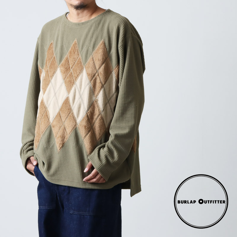 【40% OFF】 BURLAP OUTFITTER バーラップアウトフィッター ARGYLE FLEECE CREW アーガイルフリースクルー|ICORA(イコラ)