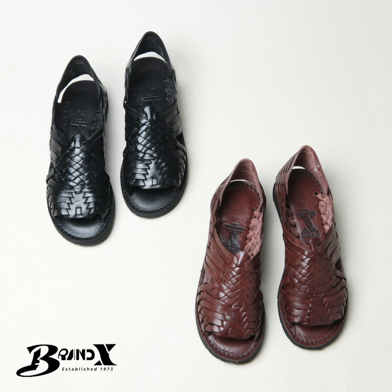 【30% OFF】 BRAND X ブランド名エックス PACHUCO レザーワラチサンダル