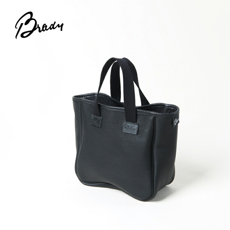 Brady ブレディ BECK LEATHER ミニトートバッグ / ベック なめし革 Black (Soft Grain Leather)