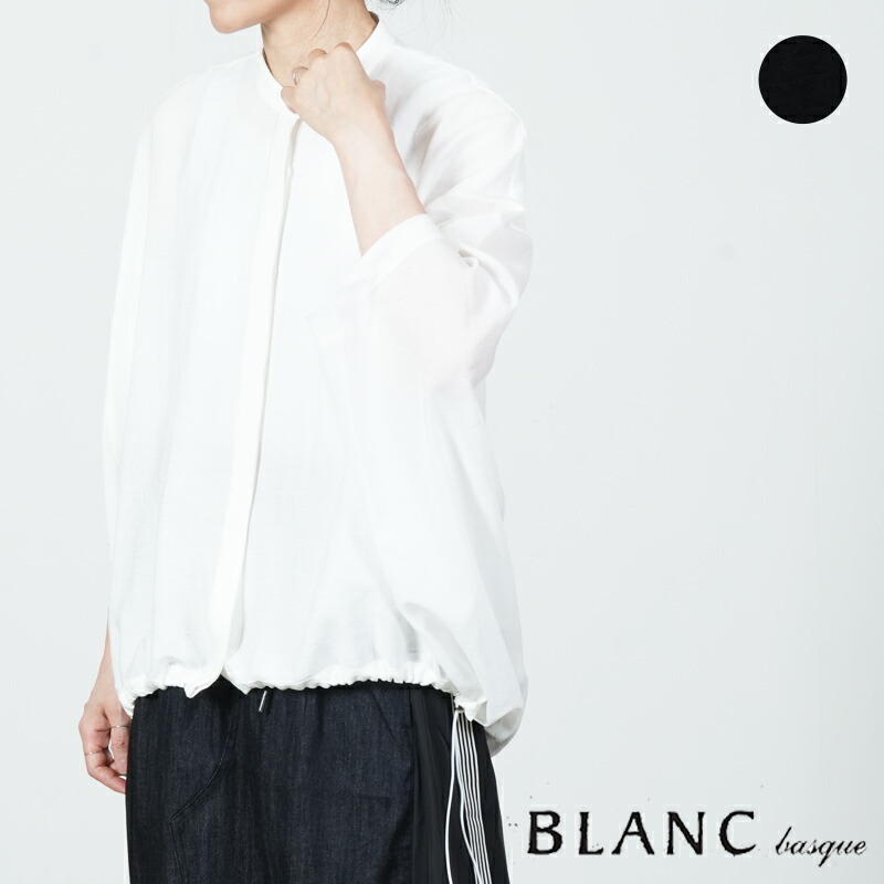 blanc basque ブランバスク シアースリーブ デザインシャツブラウス|ICORA(イコラ)