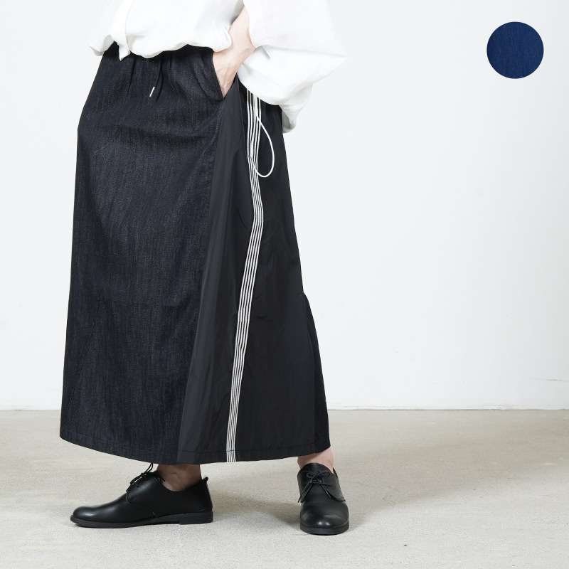 blanc basque (ブランバスク) ジーンズ×タフタ×側面伝達ルート ひな形スコート