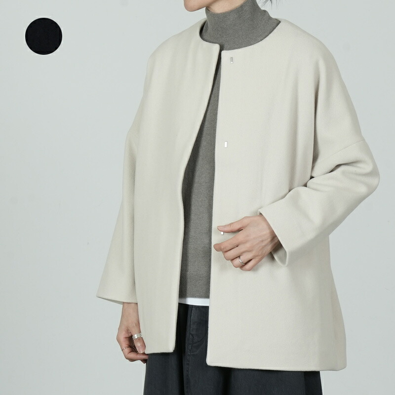 evameva エヴァムエヴァ wool short coat ウールショートコート|ICORA(イコラ)