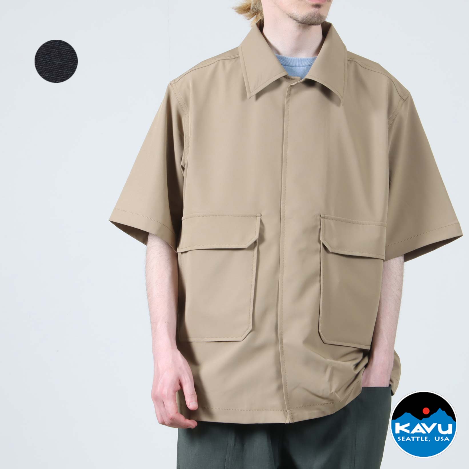 【30% OFF】 KAVU カブー SS SHELTECH Shirket ショートスリーブシェルテックシャケットカジュアルシャツ