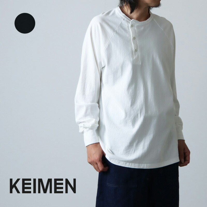 【30% OFF】 KEIMEN カイメン Henley neck T-shirt ヘンリーネックTシャツ