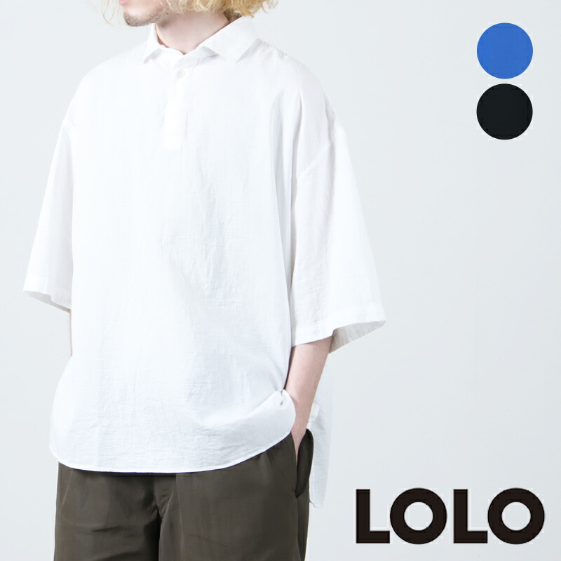 【30% OFF】 LOLO ロロ 80細番手ダブルガーゼ半袖ティーシャツ