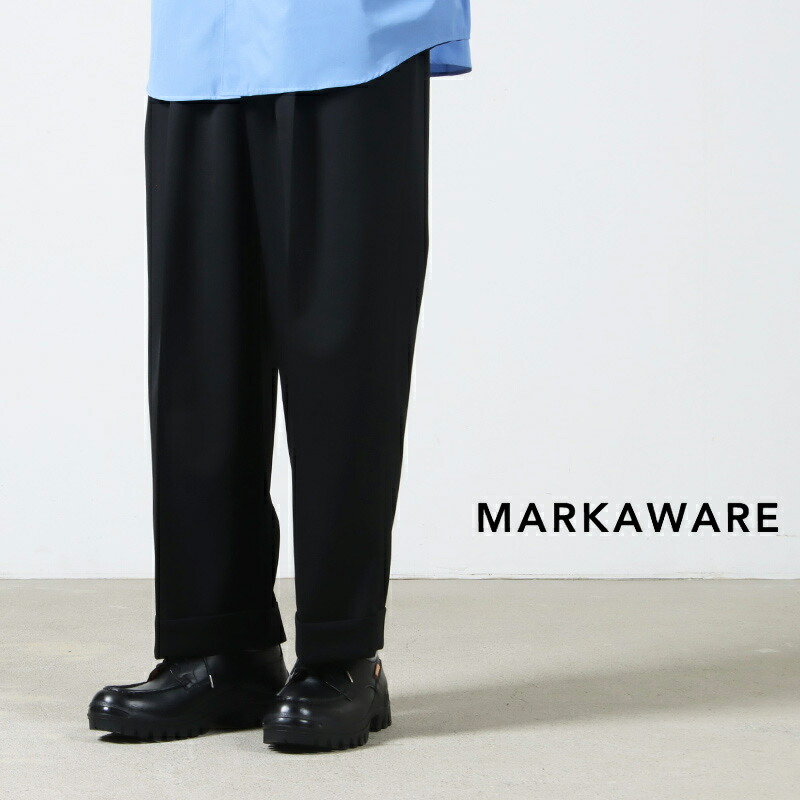 パンツ MARKAWARE DOUBLE PLEATED WIDE TROUSERS MARKAWARE (マーカウェア) DOUBLE PLEATED WIDE TROUSERS