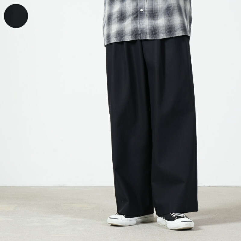MARKAWARE (目じるし御召しもの) TRIPLE PLEATED WIDE TROUSERS / トリプルプリ?テッド ワイドトラウザーズ