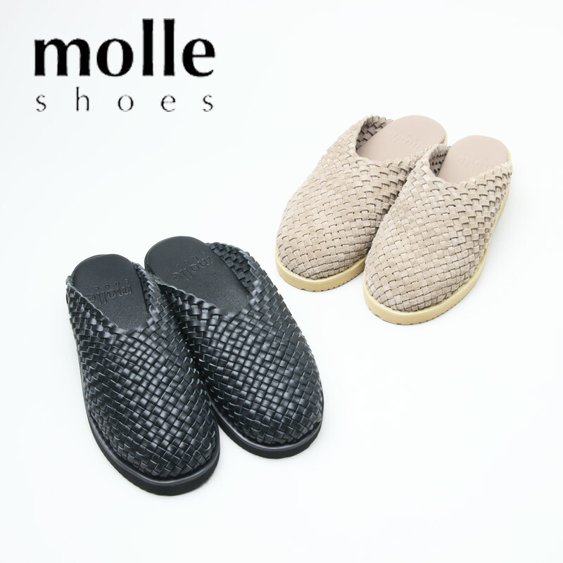 【20% OFF】 molle shoes モールシューズ WOVEN LEATHER CROG ウーブンレザークロッグ