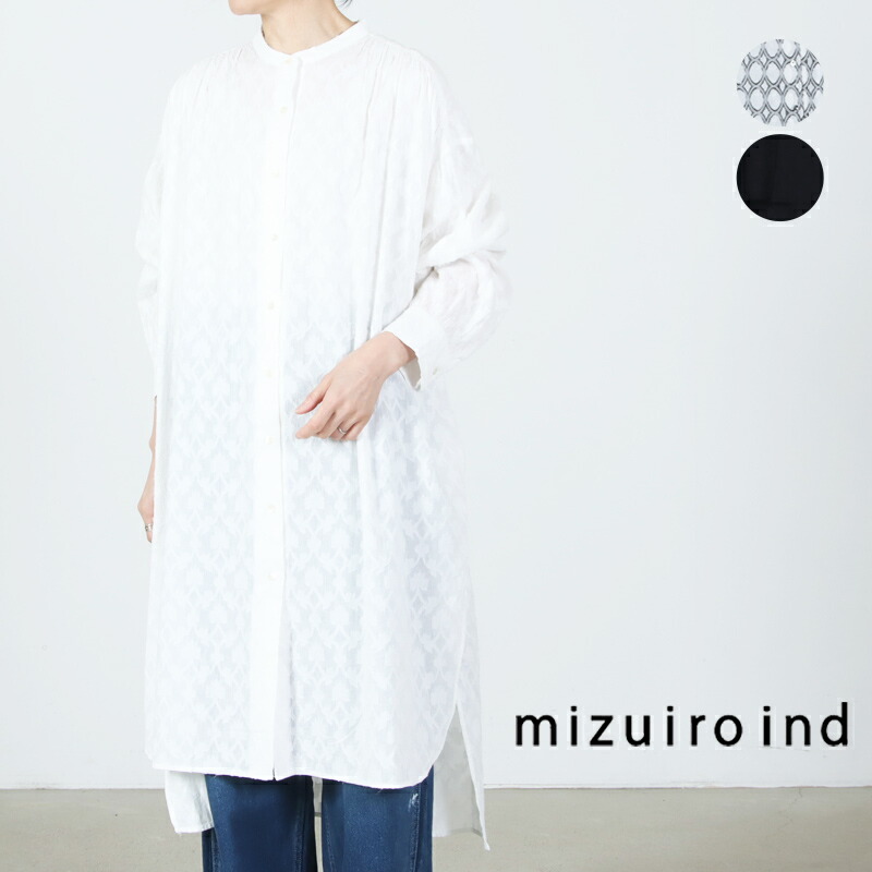 mizuiro ind (ミズイロインド) JQギャザーショルダーワンピース