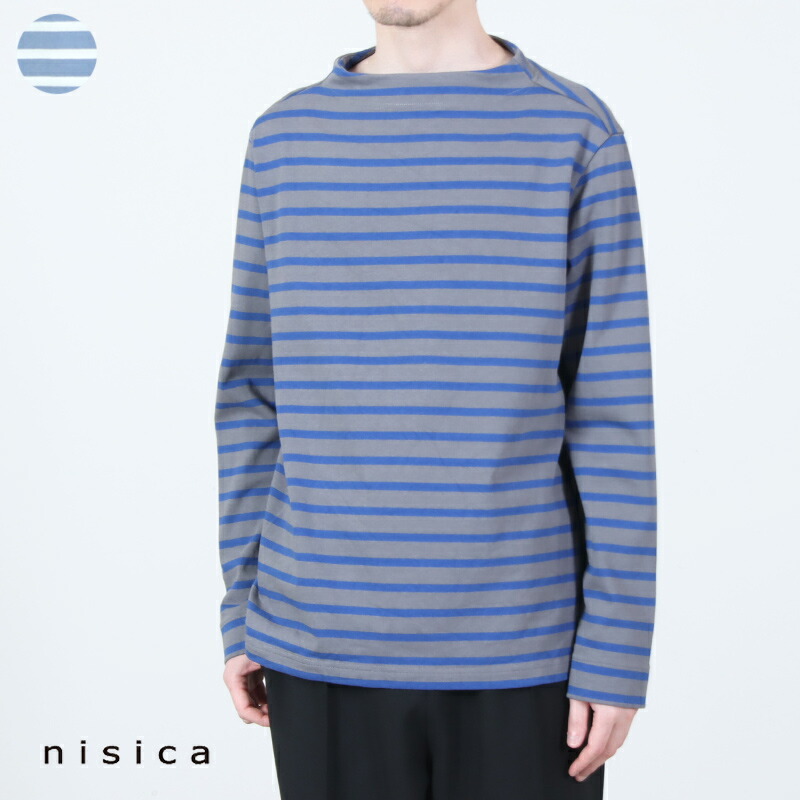 nisica (ニシカ) ガンジーネックカットソー L / S（間借り人）