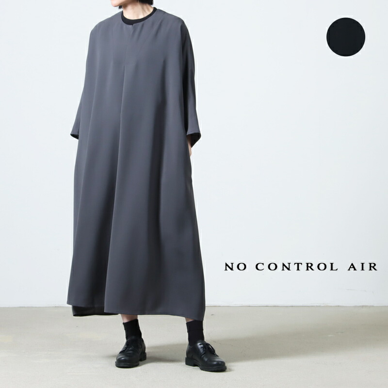 NO CONTROL AIR ノーコントロールエアー スパンポリエステル・ドレープカルゼ ドルマンワンピース