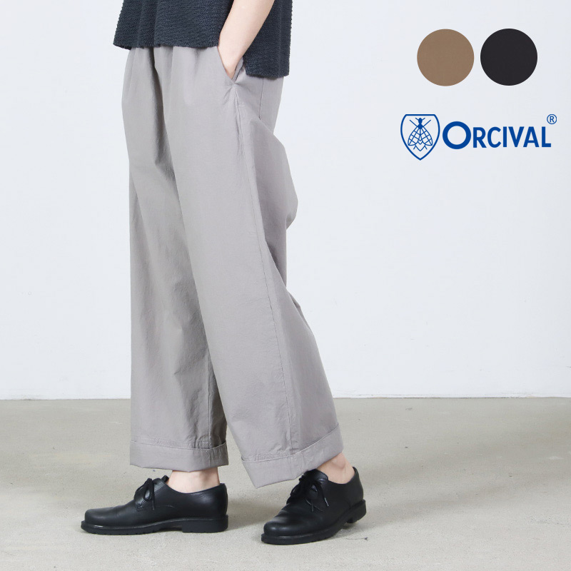 ORCIVAL (オーシバル) EASY PANTS / コットン フレアイージーパンツ 12,496円