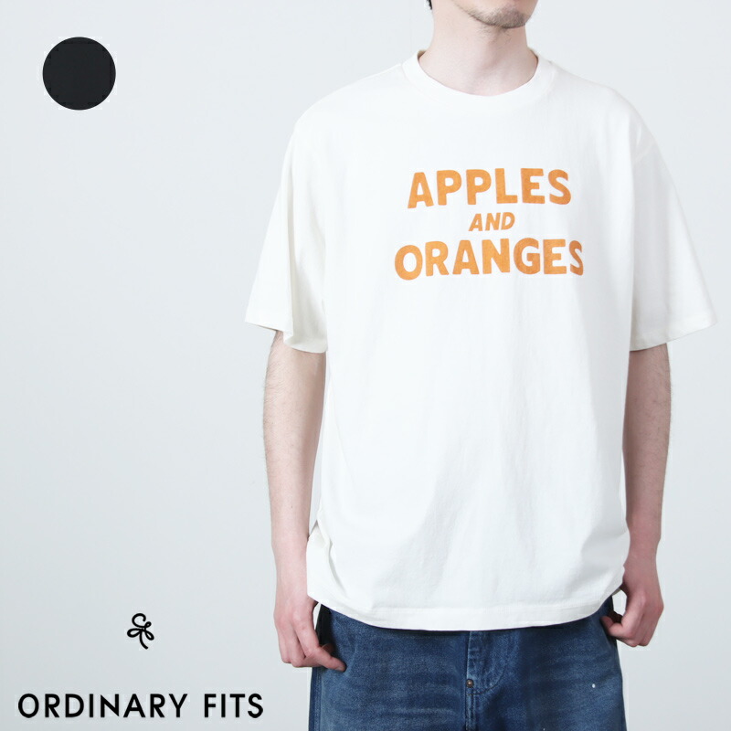 Ordinary Fits (オーディナリーフィッツ) PRINT-TEE A\u0026O / 刷り上げるTアップルアンドオレンジ