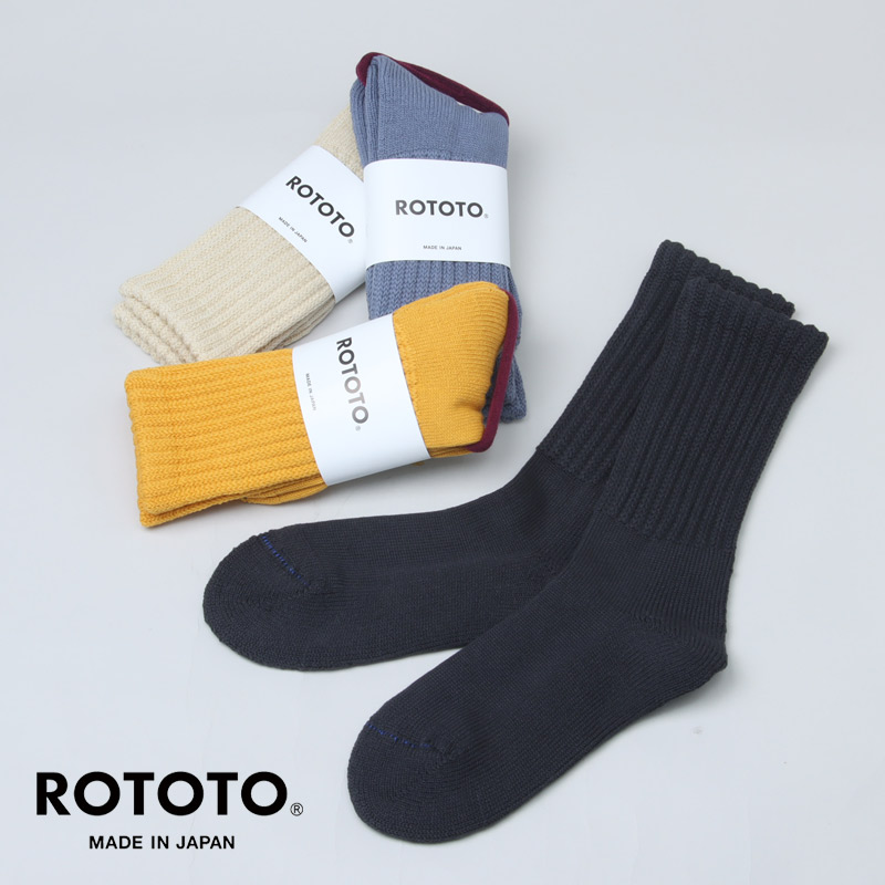 Rototo 【楽天市場】RoToTo (ロトト) LOOSE PILE CREW SOCKS / ルーズパイルクルーソックス:ICORA(イコラ)