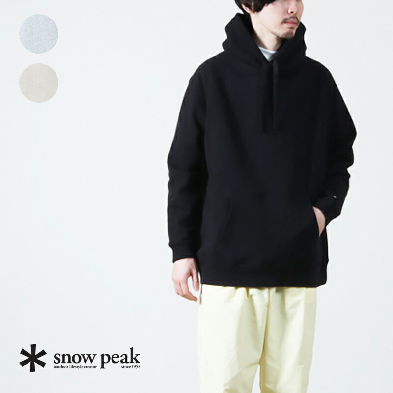 【30% OFF】 snow peak スノーピーク Recycled Cotton Pullover Hoodie リサイクルコットンプルオーバーフーディ―