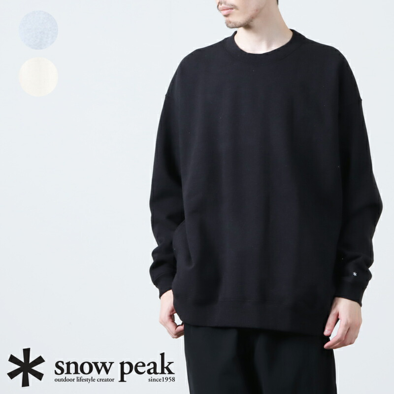 【30% OFF】 snow peak スノーピーク Recycled Cotton Sweat Crewneck リサイクル コットン スウェット クルーネック