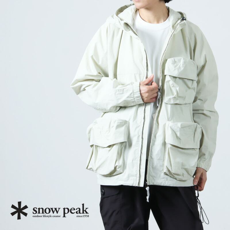 スノーピーク インディゴアノラック アイボリー ¥70400  peak Indigo C/N Parka| スノーピーク(Snow Peak)