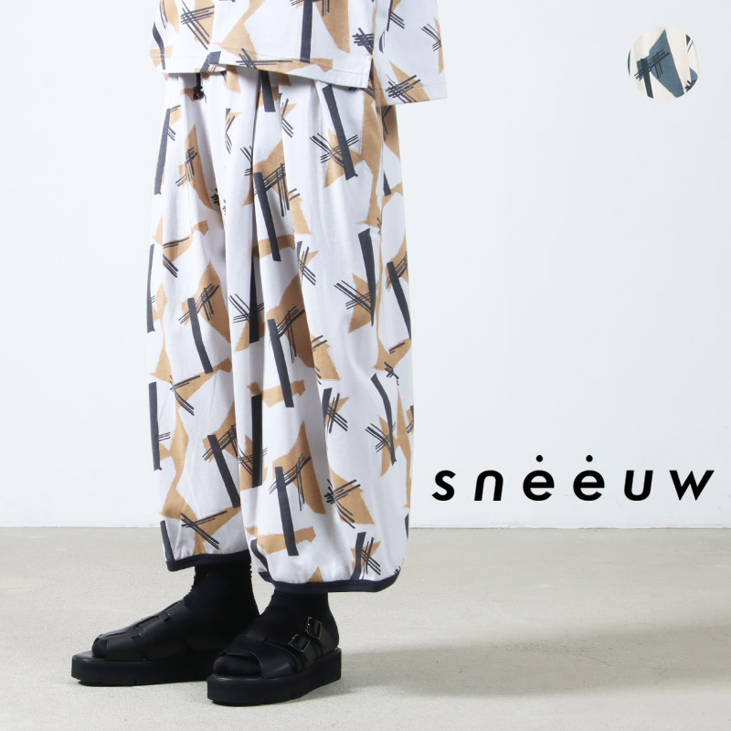 【30% OFF】 sneeuw スニュウ コンポジションドローパンツ
