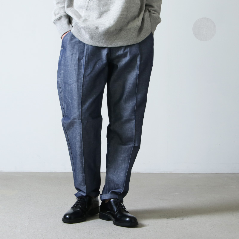 wellder ウェルダー　21SS/ボトム ブルー　WMST21SPT01 WELLDER (ウェルダー) Drawstring Shirt / ドローストリングシャツ