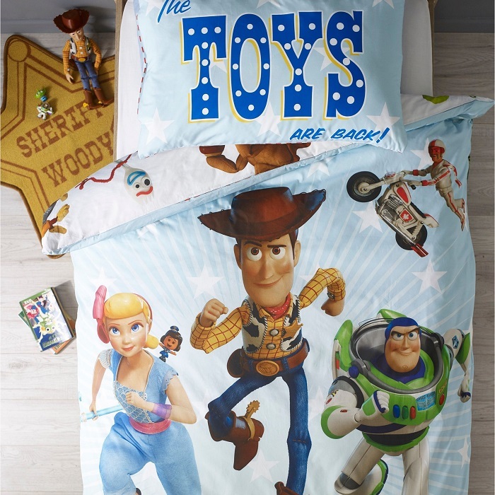 Icure Disney Toy Story 4 Print Duvet Cover Amp Pillow Case Set