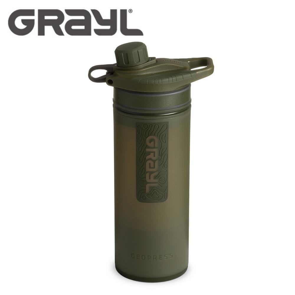 正規品 ジオプレスピュリファイヤー ワンウェイバルブ付属 OVDRB オリーブドラブ GRAYL（グレイル） 世界中どこでも使える浄水器 内容量710ml 1899158-OVDRB