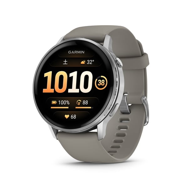 ガーミン Venu 4 45mm Silver / Gray 品番：010-03014-31　GARMIN LEDフラッシュライト マイク&スピーカー対応 第5世代光学式心拍計 ヴェニュー フォー ベニュー フィットネス GPS ライフログ 健康 スマート ウォッチ 0753759362591 メーカー1年保証