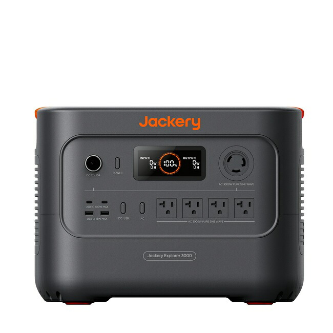 Jackery ポータブル電源 3000 NEW 3072Wh JE-3000B　200Wリン酸鉄長寿命 バッテリー 定格3000W コンパクト 急速充電 防災 家庭用 アウトドア用 車中泊 UPS機能 アプリ 純正弦波 ジャクリ　日本全国送料無料｜IDA-Online 146,023円