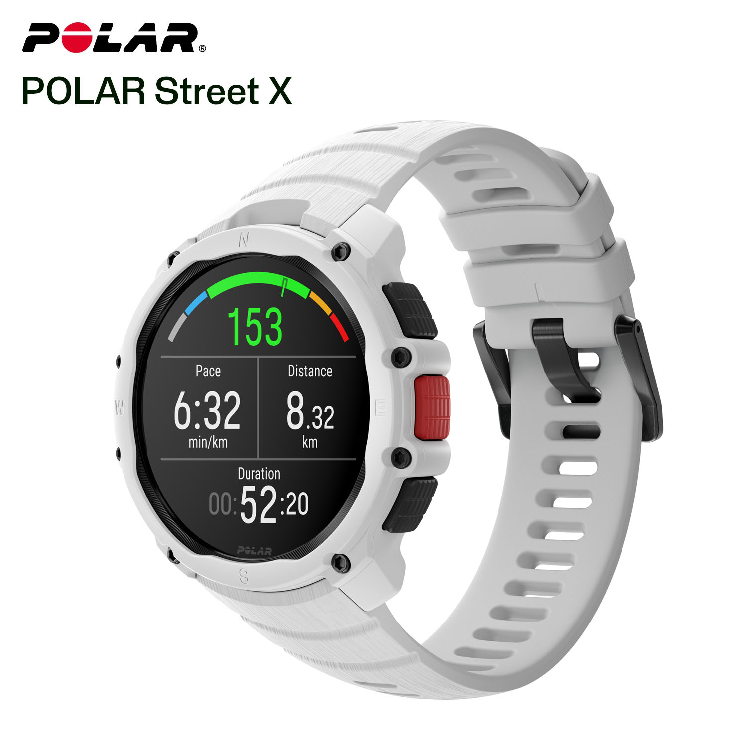 保護フィルム付 POLAR STREET X スノーホワイト S-L アドバンスドランニングウォッチ ポラール ストリート エックス 国内正規品 メーカー2年保証付き マルチスポーツ ランニング スマートウォッチ マラソン iphone android 900116715 海の日 山の日 ギフト|IDA-Online