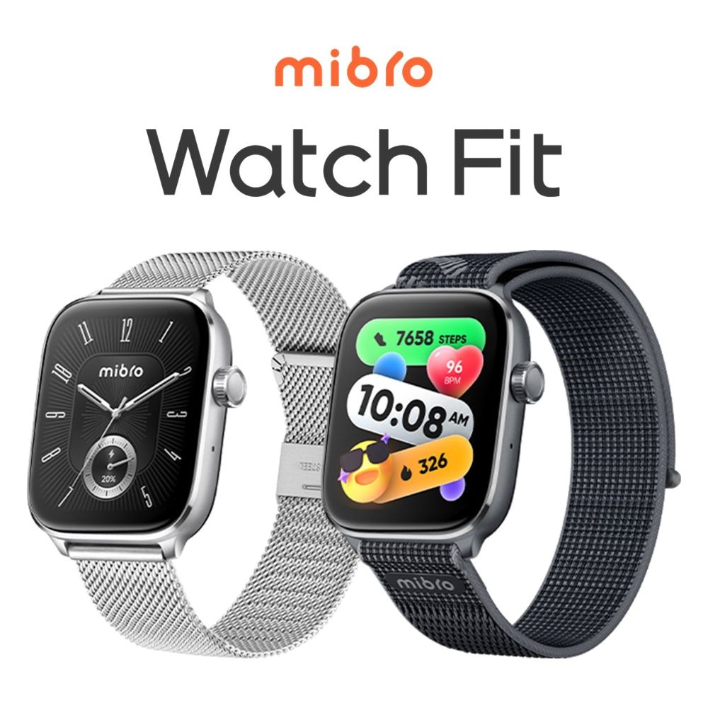 mibro ミブロ Watch Fit GPS搭載 スマートウォッチ AIインテリジェントアシスタント 軽量＆スタイリッシュ 通知機能 通話 高度計 気圧計 心拍 血中酸素 健康管理 5ATM防水 SP380018-C24 SP380018-C22 国内正規品 送料・代引手数料無料 14,500円