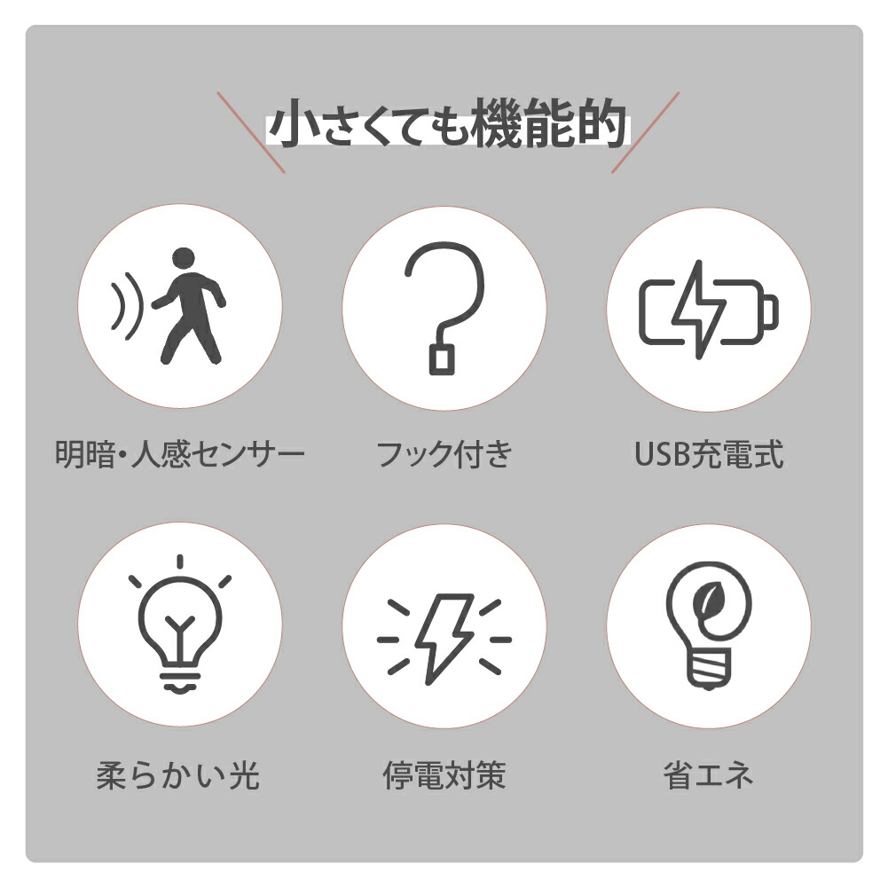 市場 ナイトライト ウサギ 常夜灯 間接照明 ライト USB充電式 灯具 自動点灯 付き 授乳ライト LED テーブルライト 人感センサー 階段