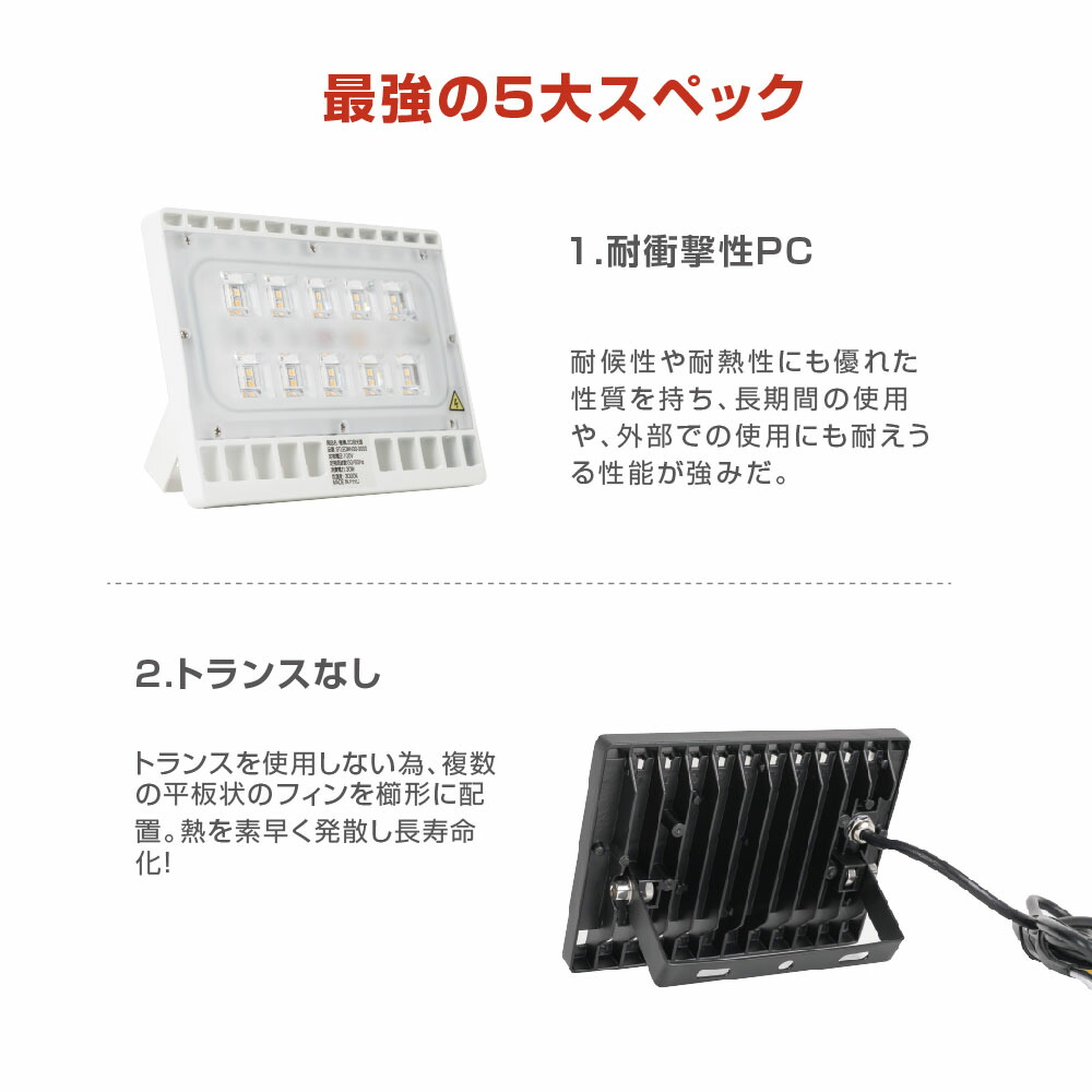 超歓迎 当日発送 LED投光器 50W相当 防水 60cm 90cm アームセット 屋外用 昼光色 電球色 IP65 広角120度 ホワイト ledライト  LED投光機 看板灯 集魚灯 作業灯 舞台照明 屋内 屋外 照明 ポータブル投光器 送料無料 stledwh50  www.fengshuidesign.ie