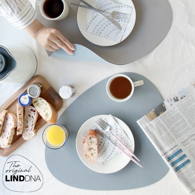 LIND DNA カーブ プレイスマット リバーシブル Double NUPO 37x44cm 【リンドDNA ランチョンマット テーブル 新生活】【キッチン用品 おしゃれ 防水】 4,675円