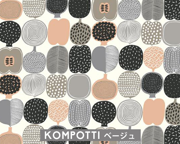 【楽天市場】選べる3色 マリメッコ コンポッティ 壁紙 幅53cm marimekko KOMPOTTI Marimekko4（限定シリーズ